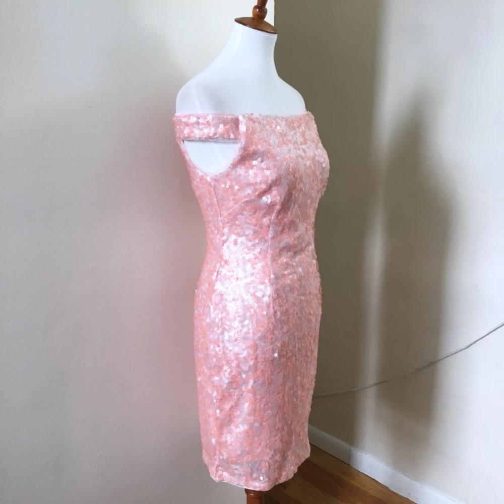 NEW Adrianna Papell Desert Flower Sequin Dress - Picture 5 of 8